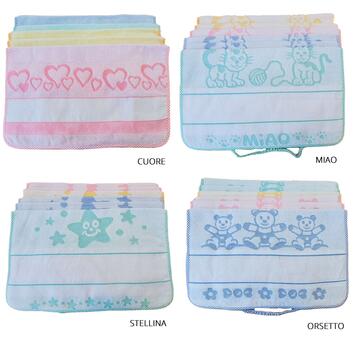 Asciugamano per asilo Tirloni Baby con tela aida - CIAM Centro Ingrosso Abbigliamento